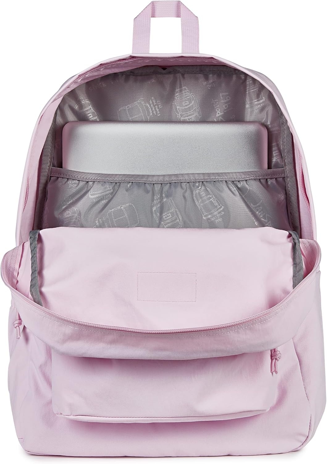 image:imageJanSport Superbreak Plus FX Backpack Work Travel or Laptop Bag with Water Bottle Pocket Surreal Corduroy CoconutPink IcePink Ice
