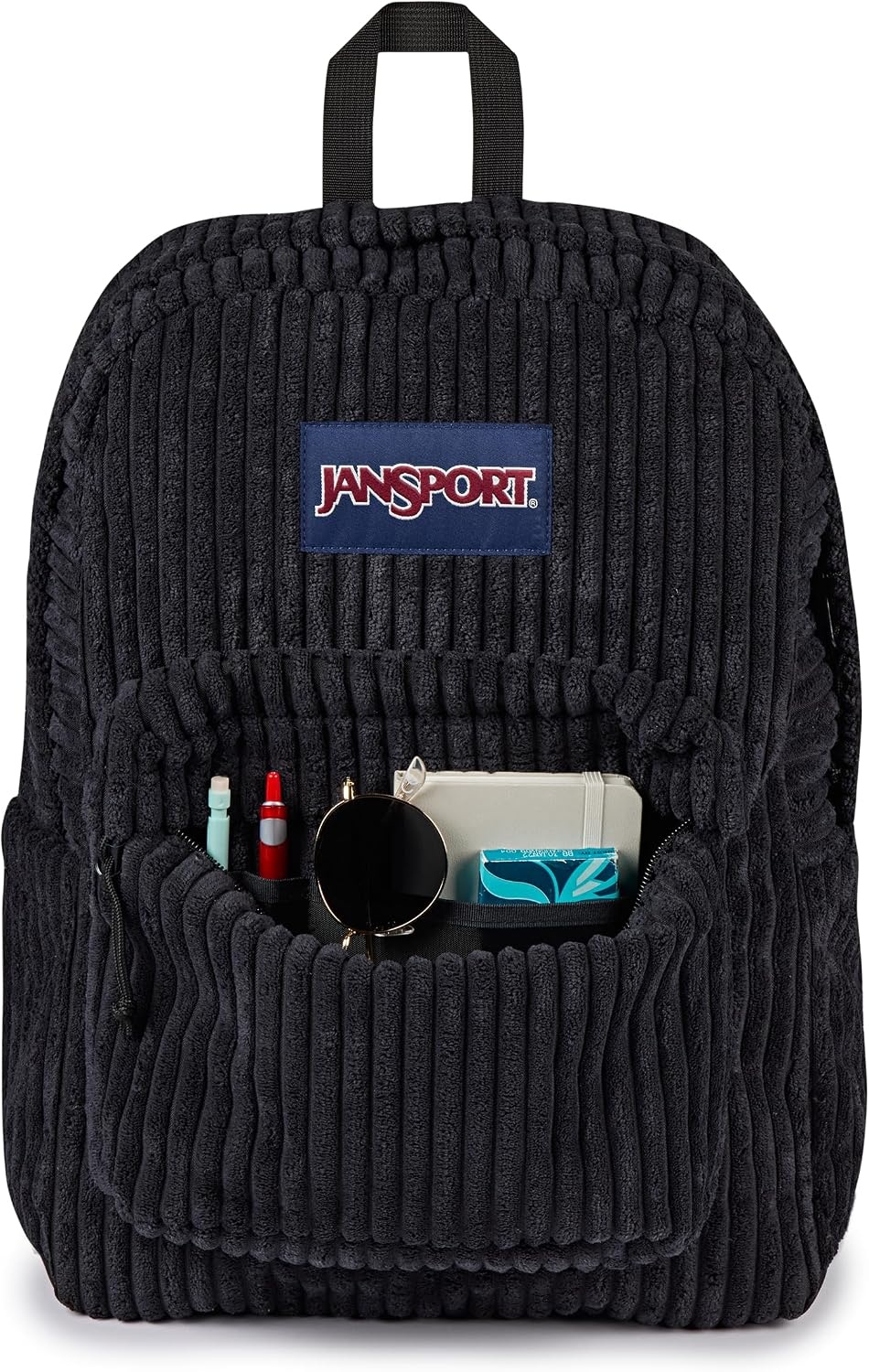 image:imageJanSport Superbreak Plus FX Backpack Work Travel or Laptop Bag with Water Bottle Pocket Surreal Corduroy CoconutSurreal Corduroy Black