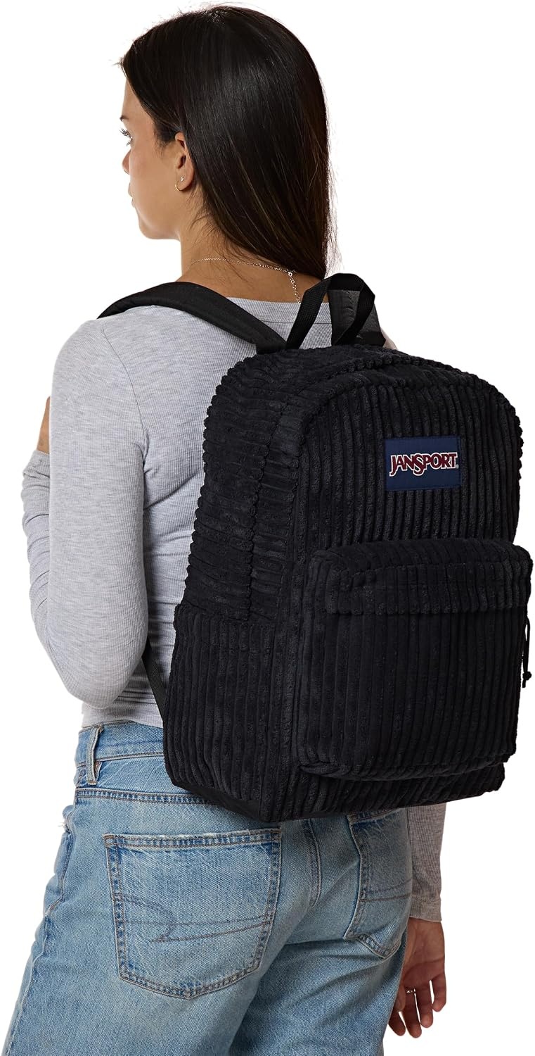image:imageJanSport Superbreak Plus FX Backpack Work Travel or Laptop Bag with Water Bottle Pocket Surreal Corduroy CoconutSurreal Corduroy Black