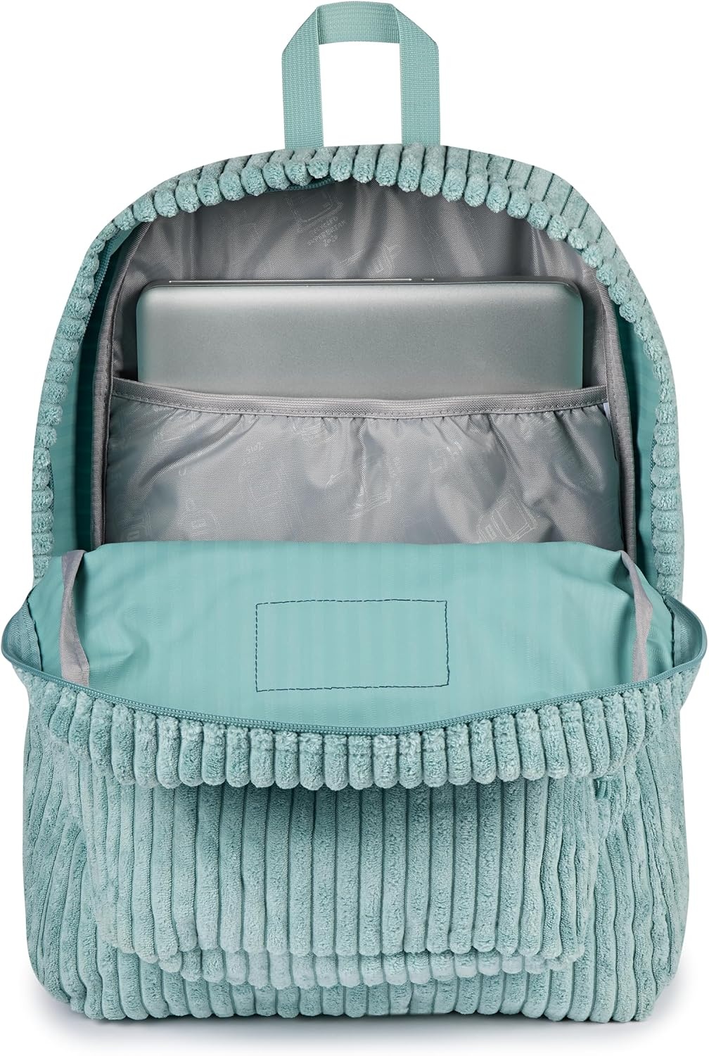 image:imageJanSport Superbreak Plus FX Backpack Work Travel or Laptop Bag with Water Bottle Pocket Surreal Corduroy CoconutSurreal Corduroy Sage