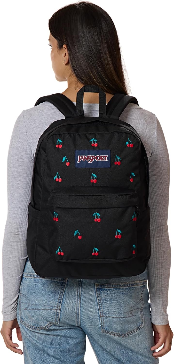 image:imageJanSport Superbreak Plus FX Backpack Work Travel or Laptop Bag with Water Bottle Pocket Surreal Corduroy CoconutSurreal Sensations Black