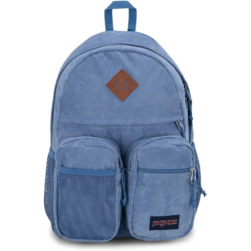 image:imageJanSport Granby Remix Backpack Work Travel or Laptop Bookbag Travertine CorduroyElemental Blue Corduroy
