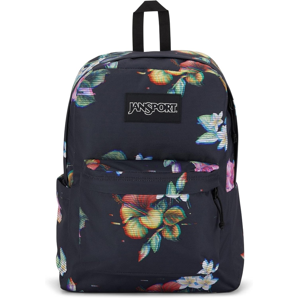 image:imageJanSport SuperBreak One Backpack Durable Lightweight Bag with 1 Main Compartment Front Utility Pocket with Builtin Organizer Premium Backpack Cyberspace GalaxyFloral Glitch