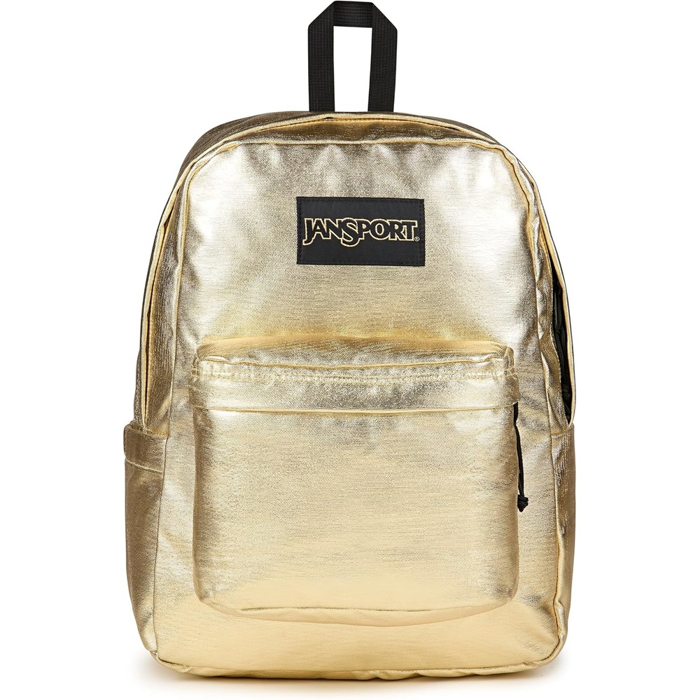 image:imageJanSport Superbreak Plus FX Backpack Work Travel or Laptop Bag with Water Bottle Pocket Surreal Corduroy CoconutSurreal Shine Gold