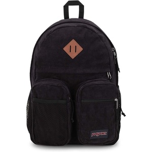 JanSport Granby Remix Backpack – Work, Travel, or Laptop Bookbag, Travertine Corduroy(Black Corduroy)