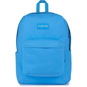 JanSport Superbreak Plus FX Backpack – Work, Travel, or Laptop Bag with Water Bottle Pocket – Surreal Corduroy Coconut(Azul Blue)