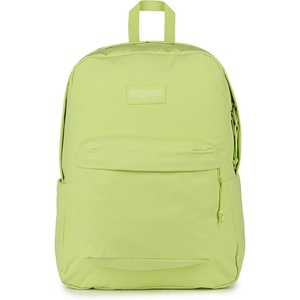 JanSport Superbreak Plus FX Backpack – Work, Travel, or Laptop Bag with Water Bottle Pocket – Surreal Corduroy Coconut(Lime Citron)