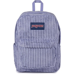 JanSport Superbreak Plus FX Backpack – Work, Travel, or Laptop Bag with Water Bottle Pocket – Surreal Corduroy Coconut(Surreal Corduroy Lavender Ash)