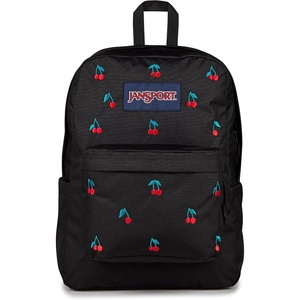 JanSport Superbreak Plus FX Backpack – Work, Travel, or Laptop Bag with Water Bottle Pocket – Surreal Corduroy Coconut(Surreal Sensations​ Black)
