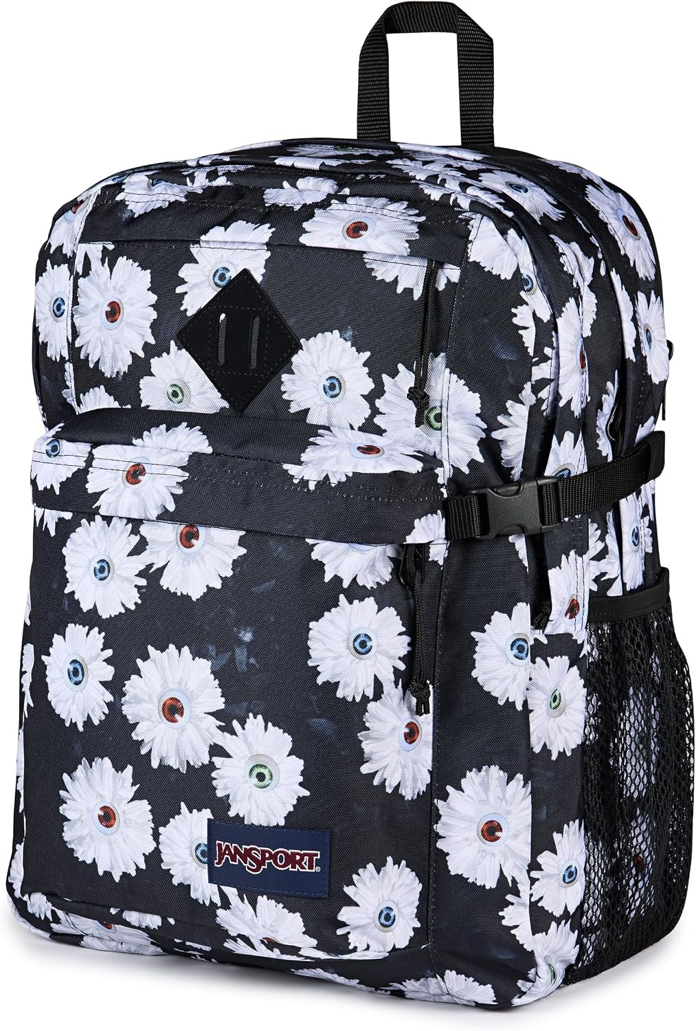 image:imageJanSport Main Campus Backpack Travel or Work Backpack with 15Inch Laptop Sleeve and Dual Water Bottle Pockets Sprayed Stars Pastel LilacEyeball Blossom