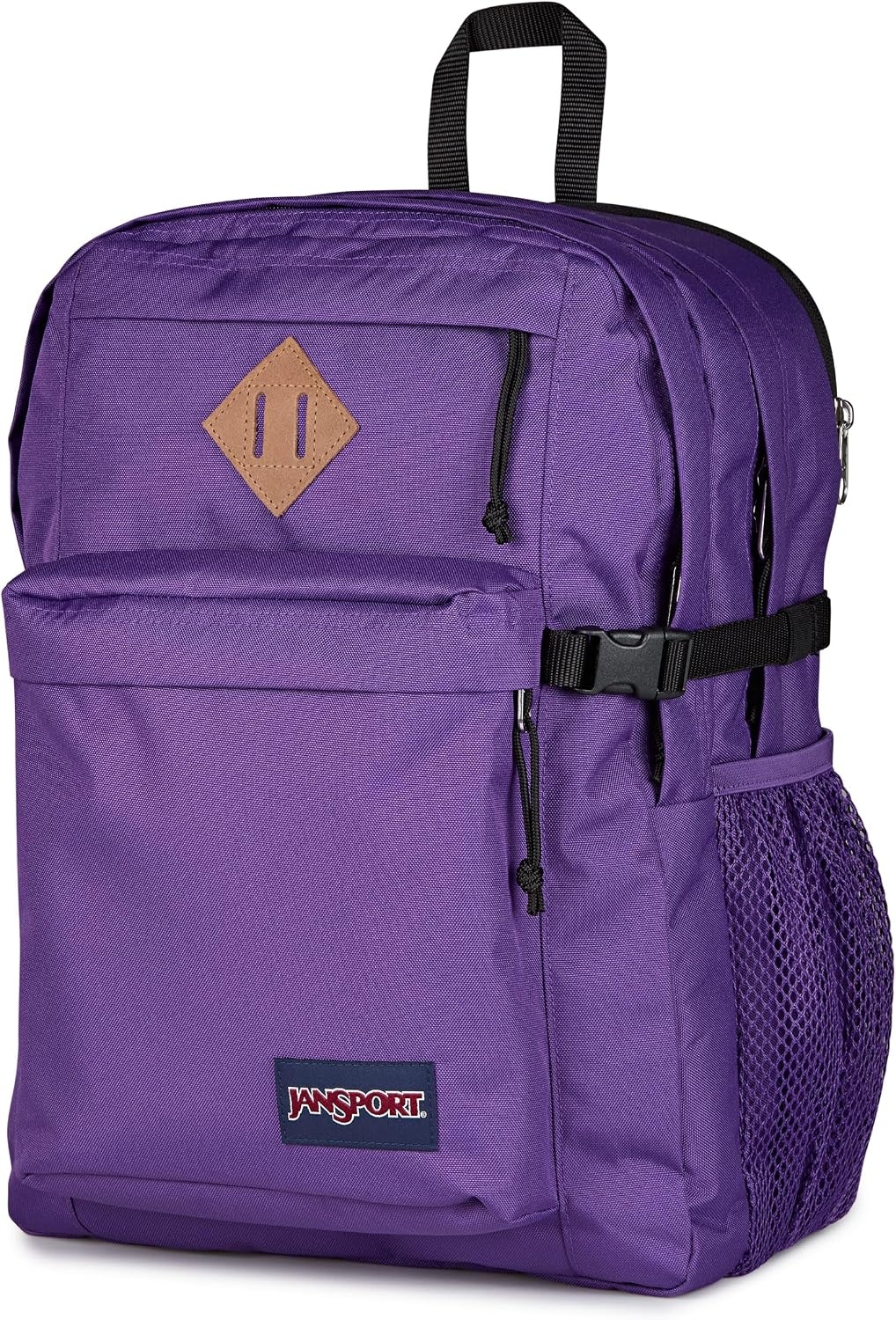 image:imageJanSport Main Campus Backpack Travel or Work Backpack with 15Inch Laptop Sleeve and Dual Water Bottle Pockets Sprayed Stars Pastel LilacGrape Jelly