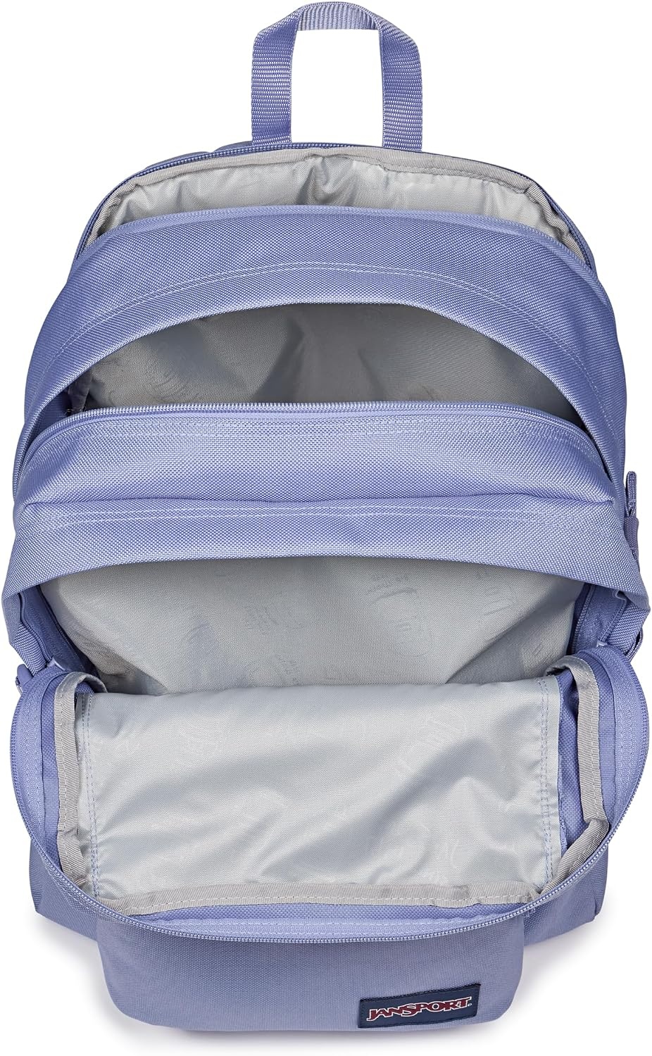 image:imageJanSport Main Campus Backpack Travel or Work Backpack with 15Inch Laptop Sleeve and Dual Water Bottle Pockets Sprayed Stars Pastel LilacLavender Ash