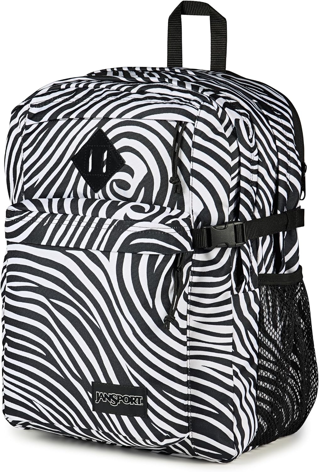 image:imageJanSport Main Campus Backpack Travel or Work Backpack with 15Inch Laptop Sleeve and Dual Water Bottle Pockets Sprayed Stars Pastel LilacSurreal Swirlies