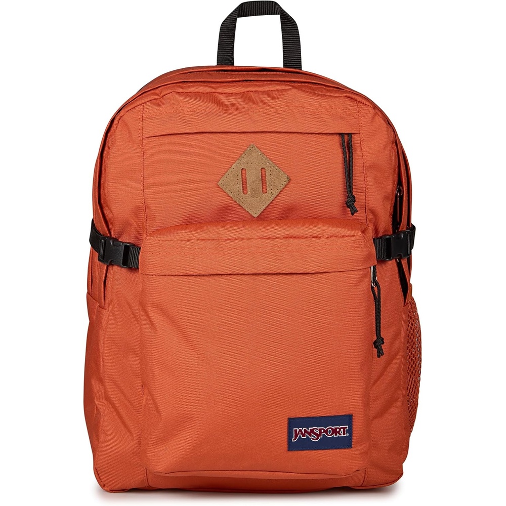 image:imageJanSport Main Campus Backpack Travel or Work Backpack with 15Inch Laptop Sleeve and Dual Water Bottle Pockets Sprayed Stars Pastel LilacDune Red