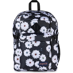 JanSport Main Campus Backpack – Travel or Work Backpack with 15-Inch Laptop Sleeve and Dual Water Bottle Pockets, Sprayed Stars Pastel Lilac(Eyeball Blossom)