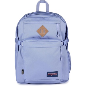 JanSport Main Campus Backpack – Travel or Work Backpack with 15-Inch Laptop Sleeve and Dual Water Bottle Pockets, Sprayed Stars Pastel Lilac(Lavender Ash)