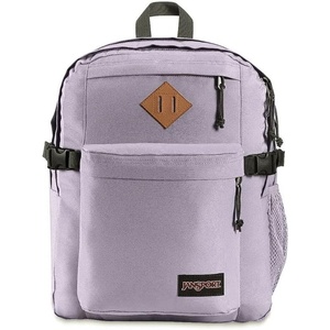 JanSport Main Campus Backpack – Travel or Work Backpack with 15-Inch Laptop Sleeve and Dual Water Bottle Pockets, Sprayed Stars Pastel Lilac(Pastel Lilac)
